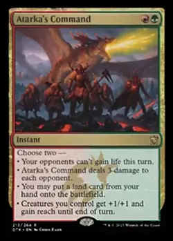 MTG Atarka's Command, Dragons of Tarkir, Damaged, English - Image 1