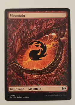 Mtg Tarkir Dragonstorm Mountain 0290 Borderless Dragon Eye NM - Image 1