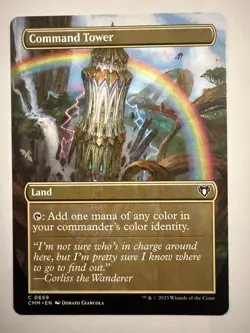 Command Tower (Borderless) #659 (NM) Commander Masters CMM Magic MTG - Image 1