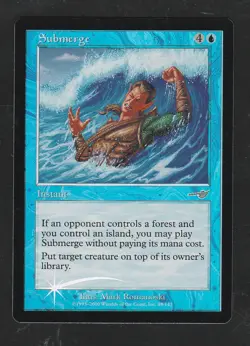 Magic the Gathering SUBMERGE #48/143 Nemesis Foil Blue Uncommon 2000 - Image 1
