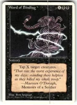 Word of Binding MTG Core Set 4th Edition Regular MTG LP - Image 1