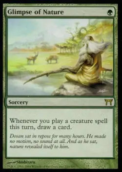 Glimpse of Nature - Light Play MTG Champions of Kamigawa - Image 1