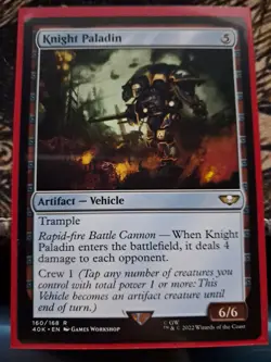 Knight Paladin #160 (NM) Warhammer 40,000 40K Magic MTG - Image 1