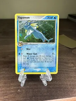 Pokemon VAPOREON 6/17 (Holo Rare) POP Series 3 - LP/Light Play - Image 1