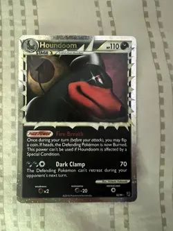 Pokemon 2010 Houndoom Prime Holo Card 82/90 Undaunted LP-Ultra Rare - Image 1