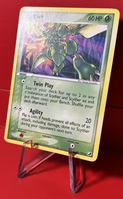 Pokemon TCG Card Scyther 46/115 EX Unseen Forces Regular Uncommon MP - Image 2