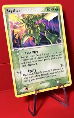 Pokemon TCG Card Scyther 46/115 EX Unseen Forces Regular Uncommon MP - Image 3