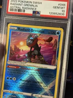 Pokemon Cards Radiant Greninja 046/189 Astral Radiance - PSA 10 GEM MINT - Image 2