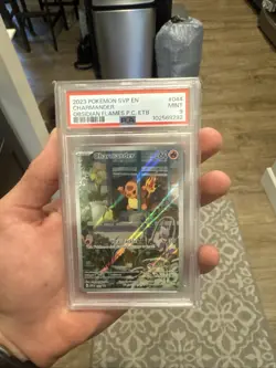 Pokemon Charmander 2023 SVP en 044 Obsidian Flame Promo Card PSA 9 Graded - Image 1