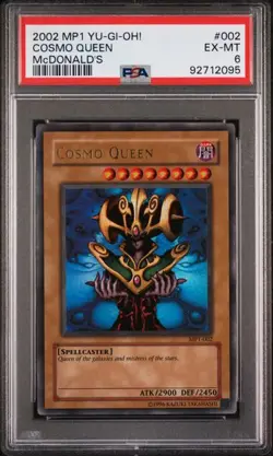 McDonald's TCG 2002 YU-GI-OH! MP1-002 COSMO QUEEN Trading Card PSA 6 EX-MINT - Image 1