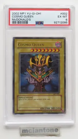 McDonald's TCG 2002 YU-GI-OH! MP1-002 COSMO QUEEN Trading Card PSA 6 EX-MINT - Image 2