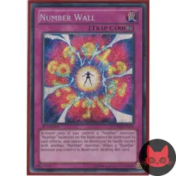 Yugioh Number Wall NUMH-EN058 Secret Rare 1st Edition LP - Image 1