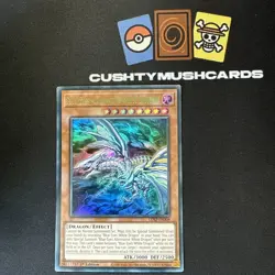 YUGIOH BLUE EYES ALTERNATIVE WHITE DRAGON GREEN ULTRA RARE LDS2-EN008 1ST ED - Image 1