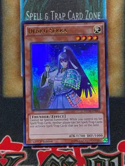 Yugioh Denko Sekka NECH-EN041 Ultra Rare 1st Ed LP - Image 1
