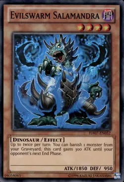 Evilswarm Salamandra - Super Rare HA07-EN052 - LP - YuGiOh - Image 1