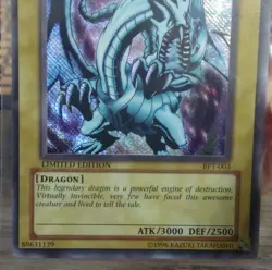 Blue-Eyes White Dragon BPT-003 2002 Limited Edition Error Reverse Pattern - Image 2
