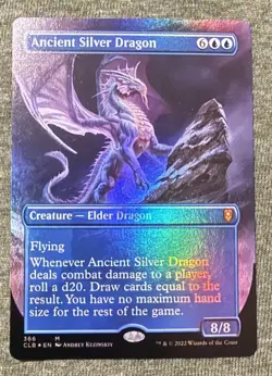 Ancient Silver Dragon (Borderless Foil) Commander Legends: Battle for Baldur's - Image 1