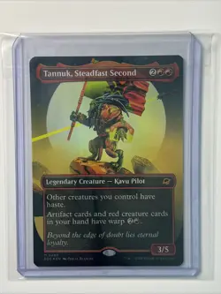 Tannuk, Steadfast Second (Borderless) FOIL 0296 Mythic EOE MTG PACK FRESH - Image 3