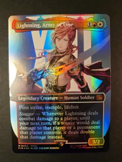 Lightning, Army of One (0400) (Borderless) Final Fantasy Foil - Image 1