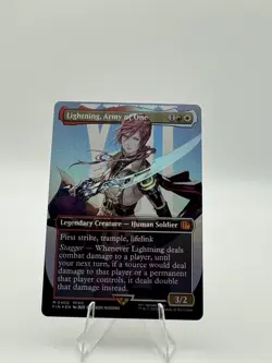 Lightning, Army of One (0400) (Borderless) Final Fantasy Foil - Image 1