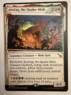 x1 Anzrag, the Quake-Mole MKM MTG 356 SHOWCASE MYTHIC M/NM 1x - Image 1