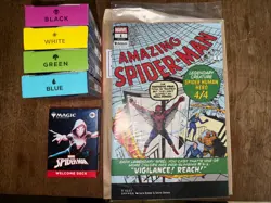 Magic The Gathering x Spider-Man Complete Welcome Deck Set of 5 SDCC 2025 Comic - Image 1
