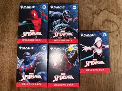 Magic The Gathering x Spider-Man Complete Welcome Deck Set of 5 SDCC 2025 Comic - Image 2
