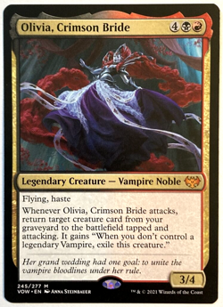 MTG Olivia, Crimson Bride Innistrad: Crimson Vow 245/277 NM Mythic - Image 1