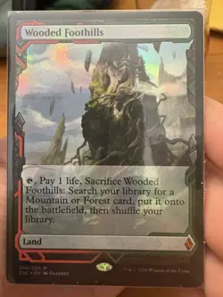 Wooded Foothills Zendikar Rising Expeditions Foil - Image 1