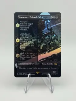 Summon: Primal Odin (Borderless) Final Fantasy Foil - Magic: The Gathering - 365 - Image 1