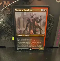 MTG Master of Cruelties (ETCHED) FOIL Double Masters 2022 MINT Mythic 522 - Image 1