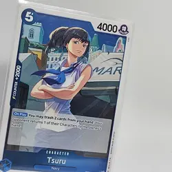 OP06-051 Tsuru English One Piece Card Game Rare B Blue - Image 2