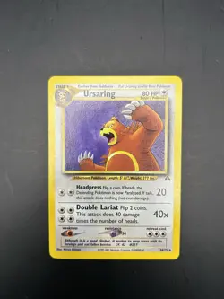 2001 Vintage Pokemon TCG 1st Edition Ursaring 34/75 Neo Discovery Card RARE - Image 1