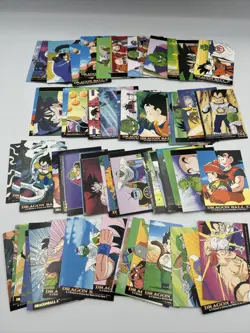 1990s Dragon Ball Z DBZ Card Lot of 71 Vintage Anime FUNimation Retro 96-99 - Image 1