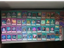 Yugioh 60 Card lot bundle includes rareU shiny stuff, exact as pictured YUG34 - Image 1