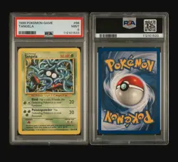 TANGELA - 66/102 POKEMON CARD 1999 BASE SET - FRESH SLAB - PSA 9 MINT - Image 4