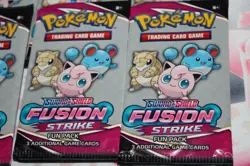 LOT OF 10 Pokemon TCG Sword and Shield Fusion Strike 3 Card Fun Packs SEALED - Image 2