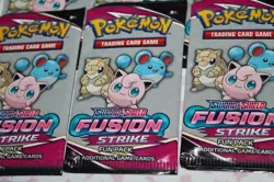 LOT OF 10 Pokemon TCG Sword and Shield Fusion Strike 3 Card Fun Packs SEALED - Image 3