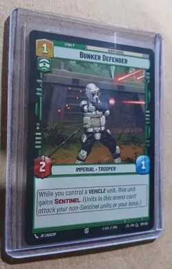 Bunker Defender 107/262 Star Wars Unlimited TCG Card JTL Near Mint NM - Image 1