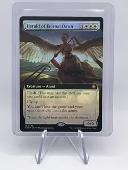 MTG Foundations - Herald of Eternal Dawn (Borderless) FOIL - M 0446 - NM - Image 2