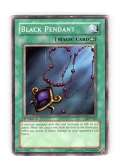 Yu-Gi-Oh TCG Black Pendant SDP-025 1st Edition Common Card Played HP - Image 1