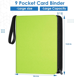 900 Pockets Card Binder, Trading Card 9 Pocket Durable Card Holder Album, Baseba - Image 2
