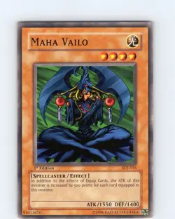 Yu-Gi-Oh TCG Maha Vailo SDJ-016 1st Edition Common Card LP-NM - Image 1