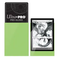 50 ULTRA PRO GLOSS LIME GREEN STANDARD SIZE DECK PROTECTOR Card Sleeves mtg ccg - Image 2