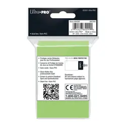 50 ULTRA PRO GLOSS LIME GREEN STANDARD SIZE DECK PROTECTOR Card Sleeves mtg ccg - Image 3