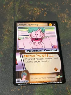 Orange Leg Sweep - Dragon Ball Z DBZ CCG Score Card Nice! - Image 1