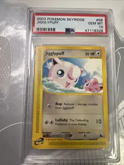 PSA 10 Jigglypuff #68 Skyridge Non Holo Pokemon Card 2003 GEM MINT Pop 59 - Image 1