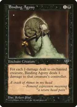 4 Binding Agony 4x x4 - LP - Mirage - SPARROW MAGIC mtg - Image 1