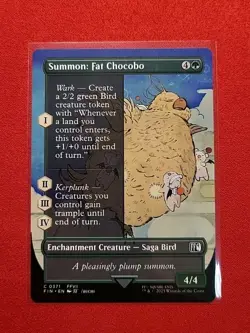 Summon: Fat Chocobo (Borderless) Final Fantasy Regular - FIN 0371 MTG - Image 1