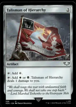 Talisman of Hierarchy Mtg Warhammer 40K NM 256 Magic Gathering X1 - Image 1